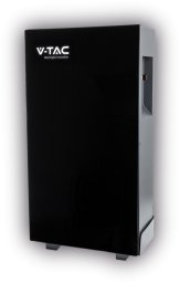 VTAC Magazyn Bank Energii V-TAC Czarny Szklany Front 10.24kWh 200Ah/51.2V 10240Wh LiFePO4 BMS VT-10240B 10 Lat Gwarancji