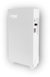 VTAC Magazyn Bank Energii V-TAC Biały Szklany Front 10.24kWh 200Ah/51.2V 10240Wh LiFePO4 BMS VT-10240W 10 Lat Gwarancji