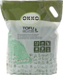 Żwirek dla kota Flamingo CAT LITTER TOFU GREEN TEA SCENT 6KG