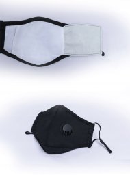 Maska antysmogowa Pan i Pani Gadżet KOMPLET CZARNA Maska+ 3x FILTR PM 2.5
