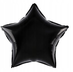 Grajlandia Balon Foliowy Czarna Gwiazda 45 cm