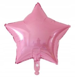Grajlandia Balon Foliowy Różowa Gwiazda 45 cm Róż
