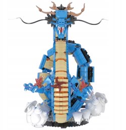 Grajlandia Klocki Konstrukcyjne SMOK Dragon Niebieski 1840 elementów