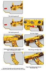 Grajlandia Ruchome klocki Konstrukcyjne Karabin AK47 1548 elementów