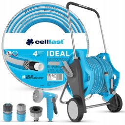 Cellfast Zestaw wózek, wąż 3/4" 30 m i akcesoria DISCOVER 30 (C55-063)