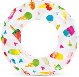 Intex Koło dmuchane do pływania z nadrukiem o średnicy 61 cm INTEX 59241 LODY