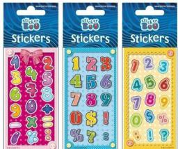 Sticker BOO Naklejki silver cyferki2 (246507)