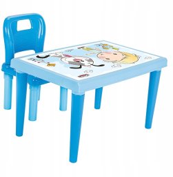 Meblar ARTYK ZESTAW STOLIK Z KRZESEŁKIEM BLUE 8693461039607