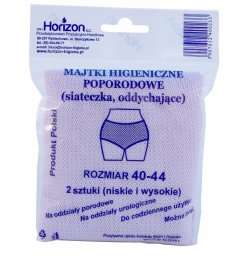 Majtki poporodowe Horizon HORIZON-MAJTKI POPORODOWE SIATKA 40-44 A 2SZT