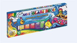 Amos Farby Witrażowe Glass Deco 10 Kolorów (237463)