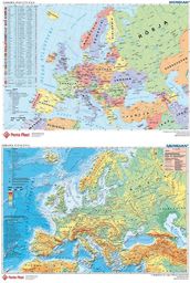 Panta Plast Podkład dwustronny z mapą Europy - 196090