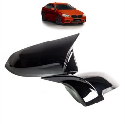 SWAG Zestaw osłon lusterek bocznych Gloss Black BMW 5 F10 5 F07 5 F11 F13 F12 F06 7 F01 F02 F03 F04 Facelift 2014-2017