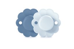 Suavinex SUAVINEX - 308402-SMOCZEK FIZJOLOGICZNY SX PRO SILIKONOWY 2SZ/0-6M/LAKE-BLUE/WONDER