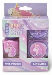 IDC Mini Trio zestaw dla dzieci Martinelia Little Unicorn: lakier do paznokci + błyszczyki do ust 2 vnt