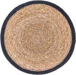 Excellent Houseware Podkładka na stół Wicker Czarna 30 cm