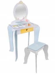 Kids Collection Drewniana Toaletka dziecięca dla dziecka krzesełko