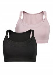 Teyli 2Pack topów damskich do karmienia Maya Czarny-Kakaowy L