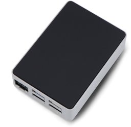 OEM Obudowa do Raspberry Pi 5 - aluminiowa - srebrno-czarna - Flirc}