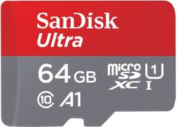Karta SanDisk Ultra MicroSDXC 64 GB Class 10 UHS-I/U1 A1 (SDSQUAR-064G-GN6MA)