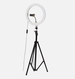 Lampa studyjna V-TAC Lampa pierścieniowa LED Ring V-TAC 10W fi255mm Statyw Pilot VT-45010 3200K-5500K 550lm