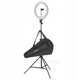 Zestaw studyjny Comitso Zestaw LED FreePower 30W RING SET lampa, statyw, pokrowiec