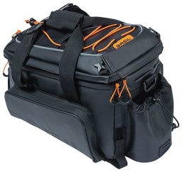 Basil Torba na bagażnik BASIL MILES TARPAULIN TRUNKBAG XL PRO 9-36L, 100% wodoodporna black orange (bez płytki mocującej) (NEW 2024)