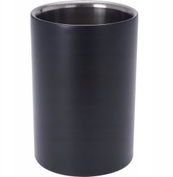 Tomado Stojak na wino COOLER, stal nierdzewna, 18 cm, czarny
