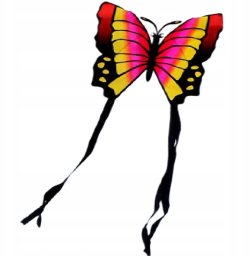 Enero LATAWIEC MOTYL 88x78CM RÓŻOWO ŻÓŁTY ENERO