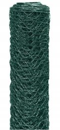UN SIATKA HEKSAGONALNA W PCV DRUT 0.9MM 50CM*10MB OCZKO 25MM