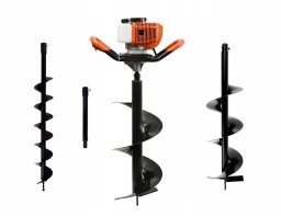 John Gardener Świder spalinowy + wiertła(10cm,20cm,30cm) + adapter 50cm (1/2)