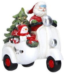 Dekoracja świąteczna KMTP Św. Mikołaj na motorze LED Merry Moments / Merry Moments