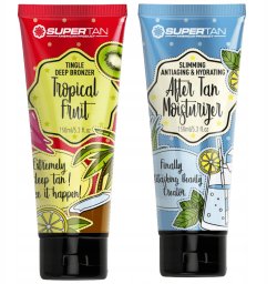 Supertan SUPERTAN TROPICAL FRUIT 1x 150ml MOCNY TINGLE BRONZER + Balsam After Tan 150ml