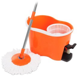 Mop Maxxx Mop obrotowy 360 Profi z wyciskaczem zestaw wiadro, mop + 2 ścierki
