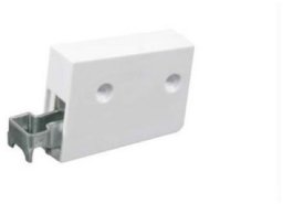 REJS ADJUSTABLE HANGER UNIV METAL/WHITE PLAST