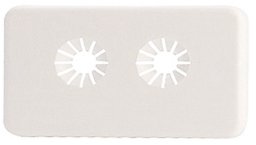 Giacomini DOUBLE PIPE COVER 12-18MM (20) SELF-TAP