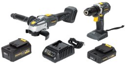 Zestaw narzędzi Grunder TOOL SET CD-B0A18 AG-B0118E 18V BL 2+4AH