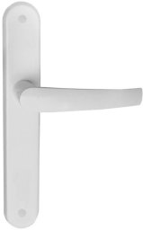 Barcz HANDLE BETA ON PLATE WITHOUT HOLE WHITE