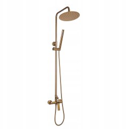 Zestaw prysznicowy Invena SHOWER COLUMN NERI PLUS+MIXER COPPER