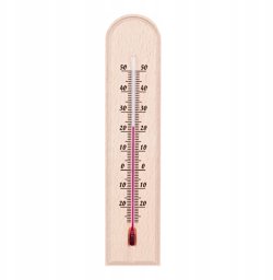 Browin Termometr pokojowy ze wzorkiem drewniany jasny (-20C do +50C)