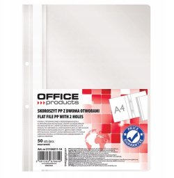 OfficeProducts Skoroszyt OFFICE PRODUCTS, PP, A4, 2 otwory, 100/1