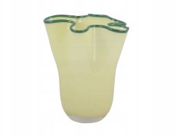 Art-Pol Wazon szklany RUFFLES, 22 cm