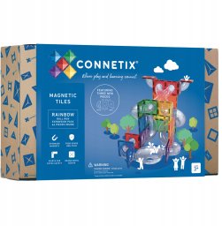 ProNice CONNETIX Rainbow Ball Run Expansion Pack 66 el kulodrom magnetyczny 3+