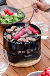 Palenisko ogrodowe Ambiance Grill Stołowy Feuerhand Tamber Jet Black