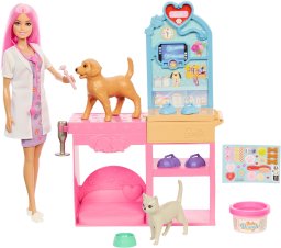 Lalka Barbie Barbie Fast Cast Pet Vet Clinic