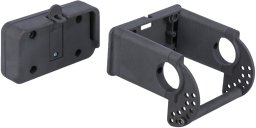 TRIXIE Universal bracket for Front Bicycle Basket, Bar mount, Black