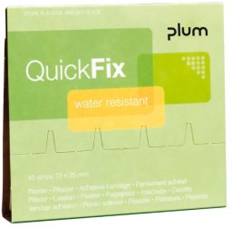 Plasterrefill QuickFix - Water Resistant med 45 stk. plastre, Plum 5511