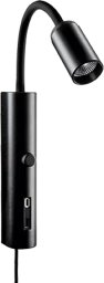Kinkiet SpectrumLED SG ARMATUREN Tube Wall Sort USB 350lm 2700K Ra 98 Zintegrowany ściemniacz