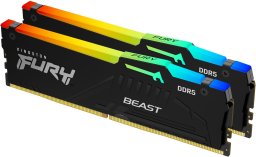 Pamięć Kingston Fury Beast RGB, DDR5, 128 GB, 5600MHz, CL36 (KF556C36BBEAK2-128)