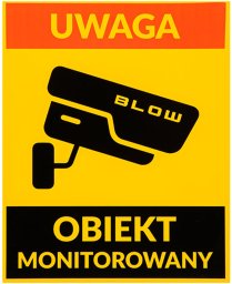 78-953# Naklejka obiekt monitorowany 200x250mm`