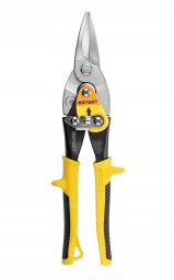 nożyce do blachy soft grip, 240 mm, crmo, proste